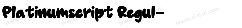 Platinumscript Regul字体转换 Platinumscript Regul字体转换